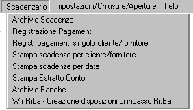 SCADENZIARIO DA SCARICARE